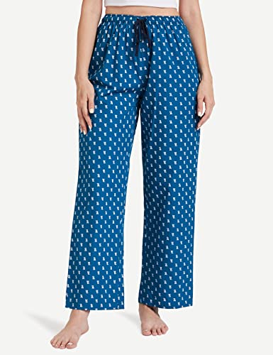 Amazon Brand - Symbol Women's Cotton Pack of 2 Pajamas Relaxed Set (PAG803_Multicolor 4_XS)