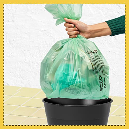 Beco Eco Friendly Biodegradable OXO Garbage Bags for Dustbin | 90 Pcs | Medium 19 X 21 Inches | Pack of 3 | Green