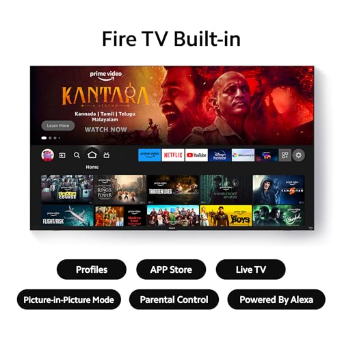 Redmi 108 cm (43 inches) F Series 4K Ultra HD Smart LED Fire TV L43R8-FVIN (Black)