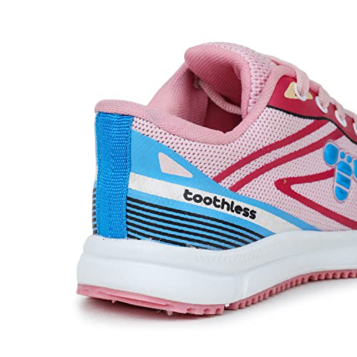 toothless Kids Girls Pink Sports Shoes(TLPGSP4689-11 UK)