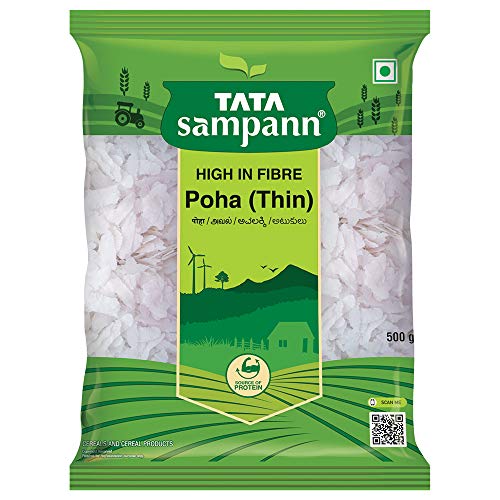 Tata Sampann White Thin Poha, 500g