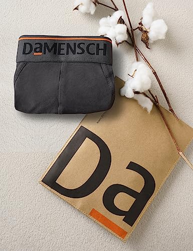 DAMENSCH Deo-Cotton Men's Anti-Bacterial Moisture-Free Cotton Solid Trunks-Charcoal Dust-Pack of 1-X-Large