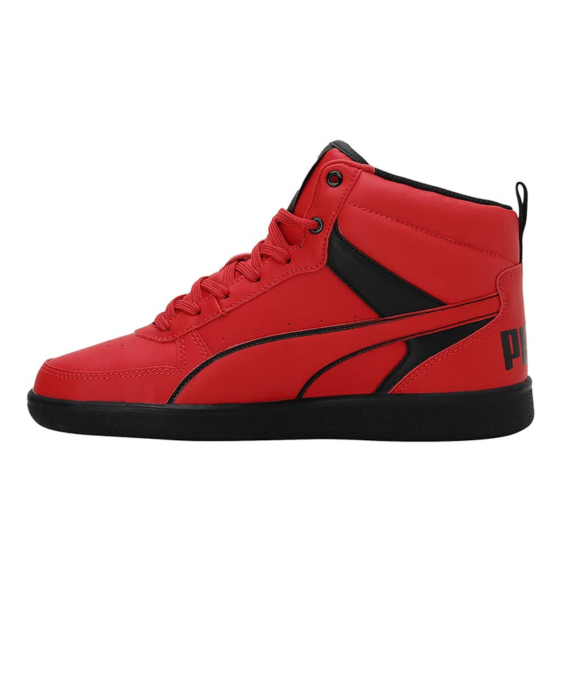 Puma Unisex-Kid Pluto Junior High Risk Red-Black Sneaker - 4UK (39187101)