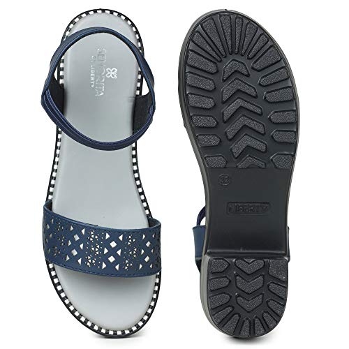 Liberty Girl Gf-63 Blue Casual Sandal -2.5 UK(35 EU)