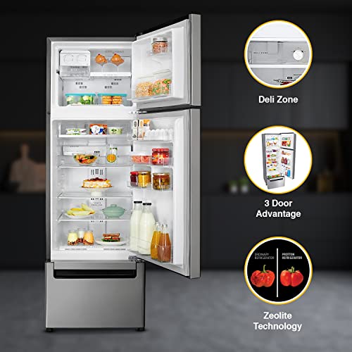 Whirlpool 240 L Frost Free Triple-Door Refrigerator (FP 263D PROTTON ROY, German Steel)