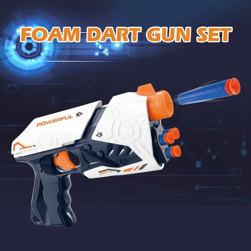 Storio Blaze Storm Soft Bullet Gun Toy with 10 Safe Soft Foam Bullets, Fun Target Shooting Battle Fight Game for Kids Boys (Super Gun)