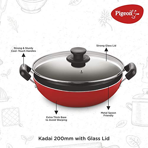 Pigeon by Stovekraft Induction Base 4-in-1 Starter Kit, Silver, Aluminium (Pressure Cooker, Pressure Pan, Tawa, and Kadhai Set)