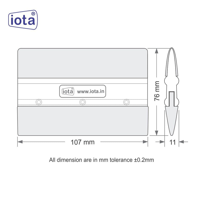 iota Double Edge Plastic Squeegee for Car Window Tinting Film Fitting Tool Decal Wrap Applicator,