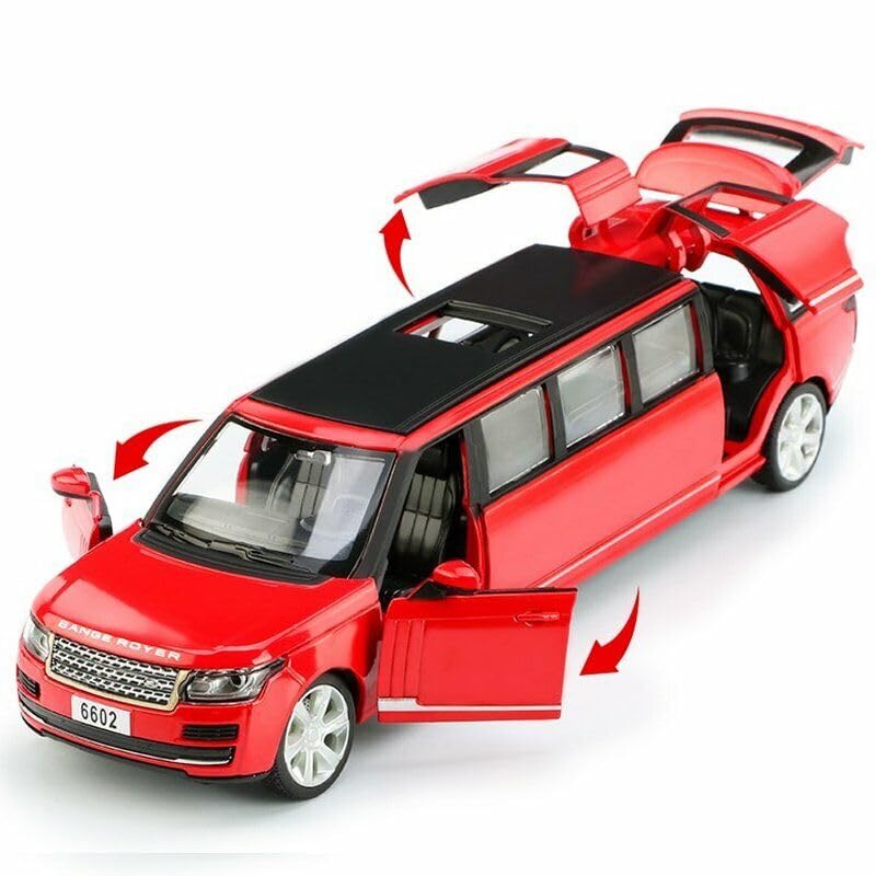 ARNIYAVALA Long Range Rover Diecast Metal Pullback Toy Car with Openable Doors & Light, Music Boys Car for Kids Best Toys Gifts Toys for Kids