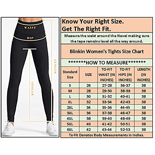 BLINKIN Gym wear Mesh Leggings Workout Pants with Side Pockets/Stretchable Tights/Highwaist Sports Fitness Yoga Track Pants for Women & Girls_2012 (Color_Black,Size_L)