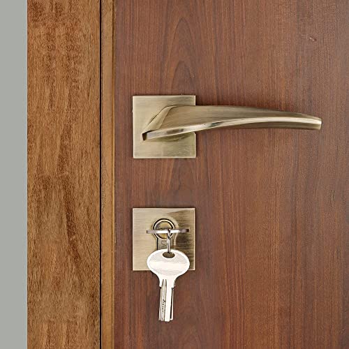 LAPO Exclusive Door Lock for Main Door Lock for Bedroom, Mortise Door Lock Set, Door Lock Handles Set with 3 Brass Key for Home, Office, Hotel (Antique Finish) Ro-139