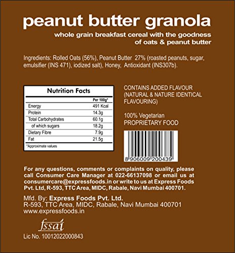 Express Foods Peanut Butter Granola, 1kg