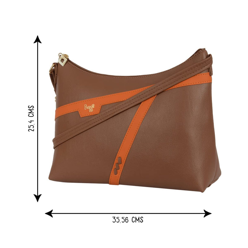 Baggit Women's Sling Bag - Medium (Brown)