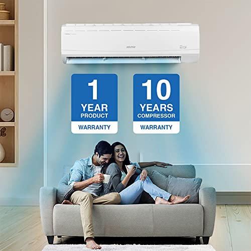 Voltas 2 Ton 5 Star, Inverter Split AC(Copper,4-in-1 Adjustable Mode, Anti-dust Filter, 2023 Model, 245V Vectra Plus, White)