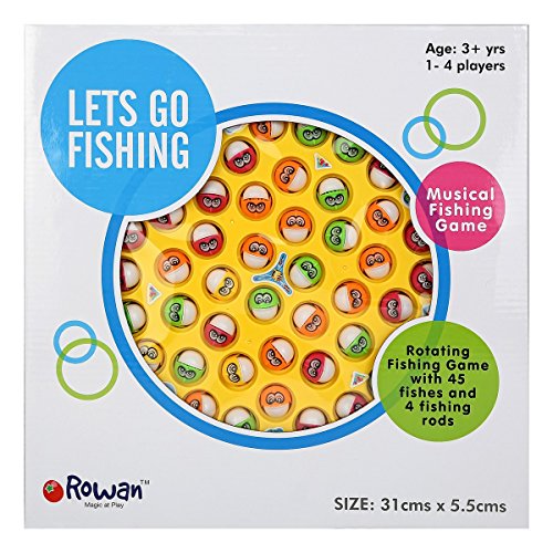 Rowan Rotating Musical Fishing Game(Plastic, Multi Color)