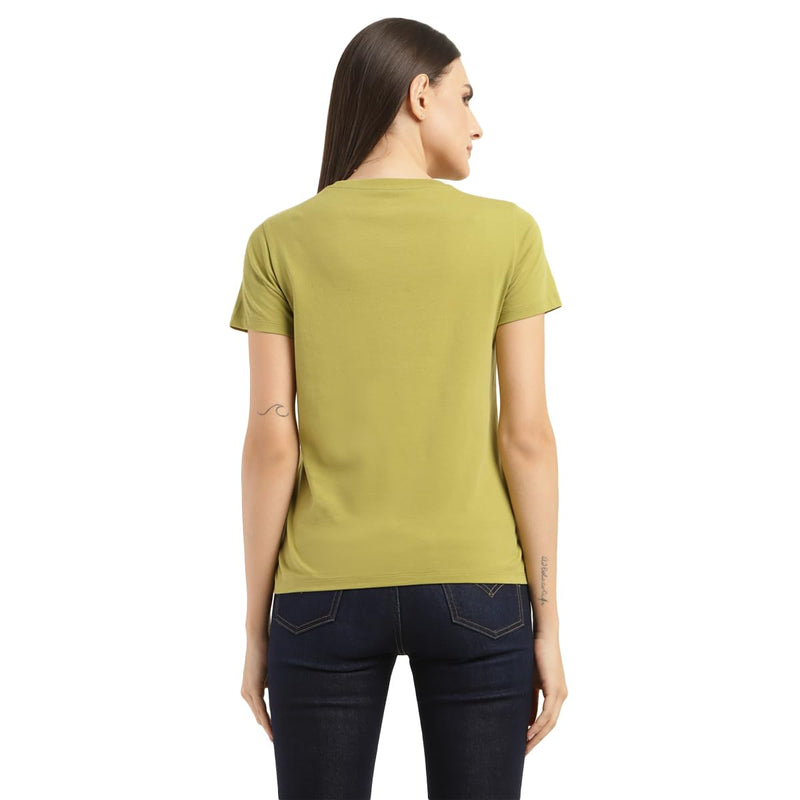 Levi's Women's Regular Fit T-Shirt (23771-0449_Green