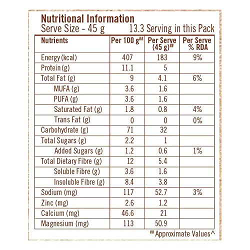 Quaker Oats Multigrain 600g, Rolled Oats Wholegrain, High Protein & Fibre for Weight Loss, Dalia Porridge