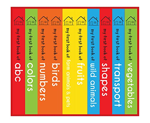 My First Library: Boxset of 10 Board Books for Kids