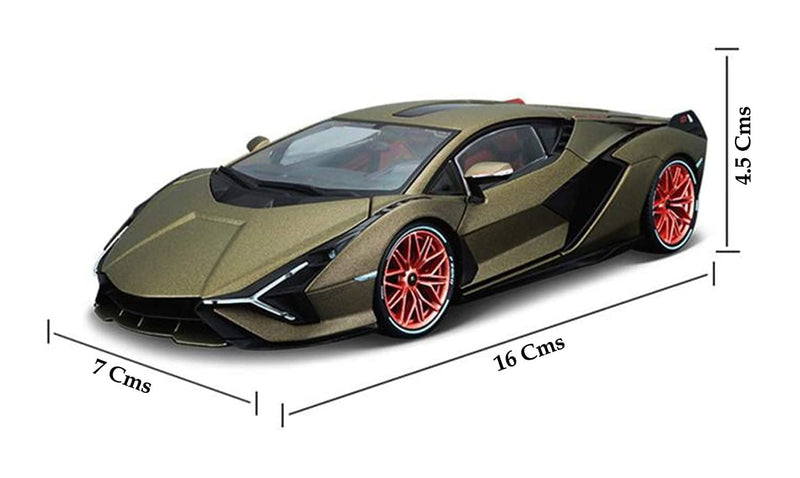 VARIYA ENTERPRISE Alloy Metal Pull Back Diecast Car Scale Model Metal Pullback Toy Car with Openable Doors & Light, Music for Gift,Party Decorations Toy (Lamborghini MILETRY)