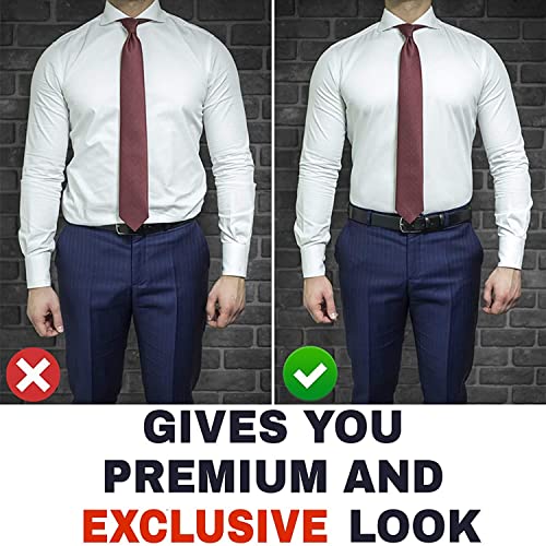 ANEMONE Advanced Tucker Shirt Stay Tuck in Adjustable Belt For Men And Women | Formal, Garter Elastic Strecheable Belt