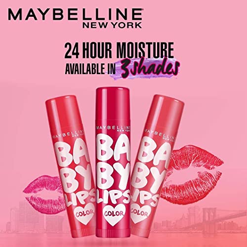 Maybelline New York Lip Balm, With SPF, Moisturises and Protects from the Sun, Pink Lolita & Baby Lips Cherry Kiss, Baby Lips, Pink Lolita, Cherry Kiss, 4g