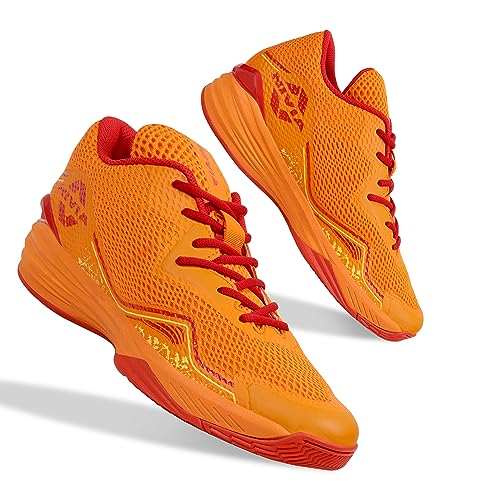 Nivia Warrior 2.0 Basketball Shoe/Soft Cushion EVA Inner Insole Better fit/Smooth, Comfortable Shoes/UK-10 (Orange)