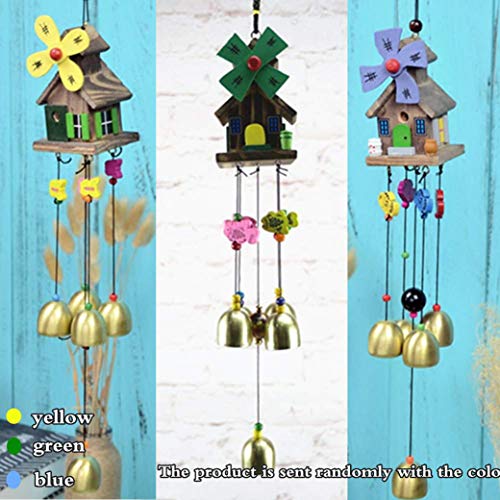 TIMESETL Wood Coper Wind Chime for Home Bedroom Balcony Garden Etc.. for (Decorate Item)