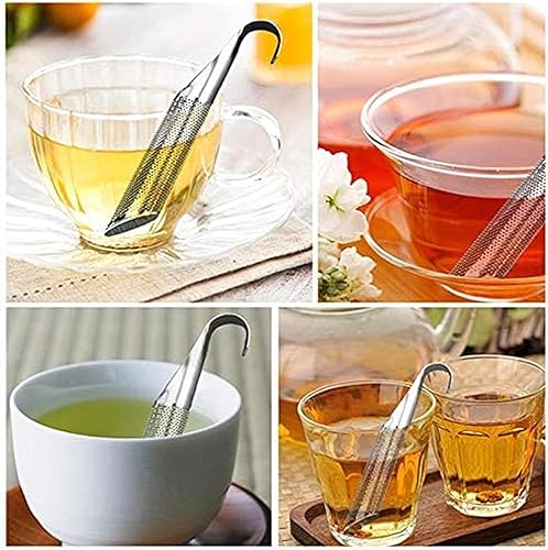 Catchex Sliding Tea Strainer Infuser for Loose Tea - Stainless Steel Tea Diffuser for Tea, Coffee, Seasonings, Spices