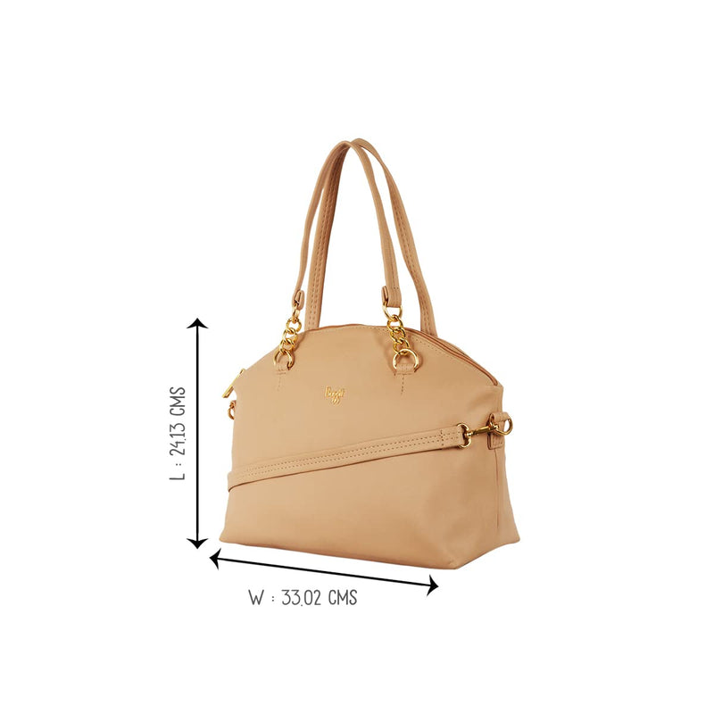 Baggit Women's Bowling Handbag - Medium (Beige)