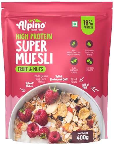 Alpino High Protein Super Muesli Fruit & Nuts (400 G)