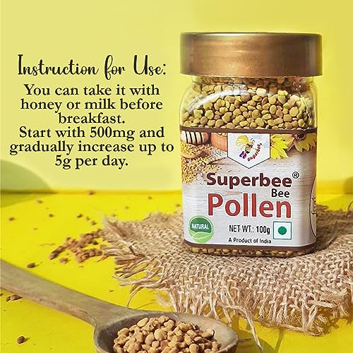 Super bee Pollen Granules,100 Grams, ( Pack of 1 )