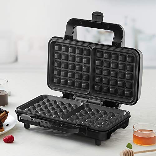 Borosil Neo Waffle Maker, 1000 W, Silver