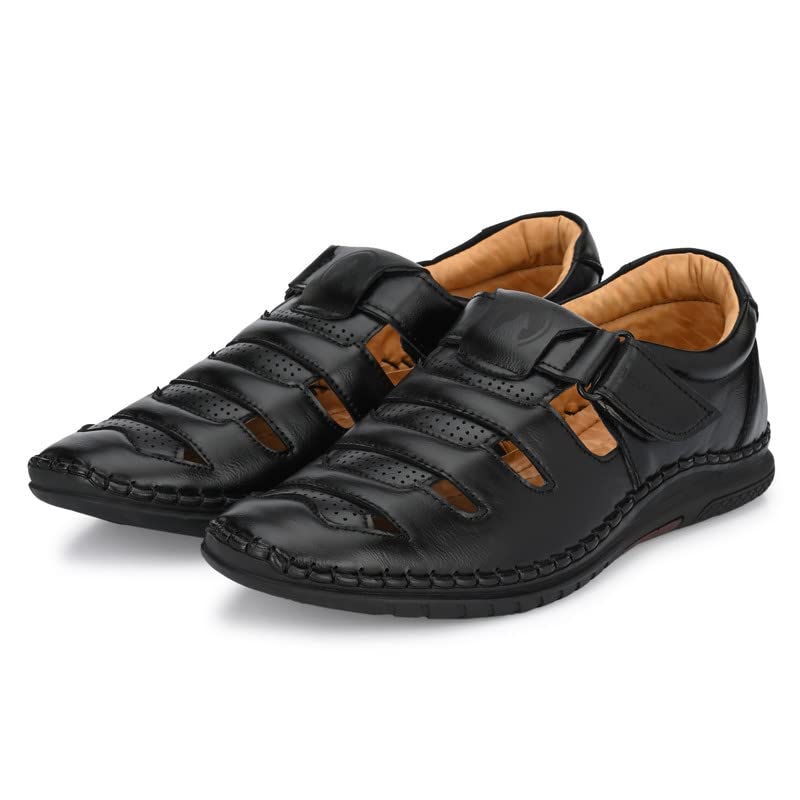 Rising Wolf Synthetic Leather Sandal For Kid Boys - 4 UK