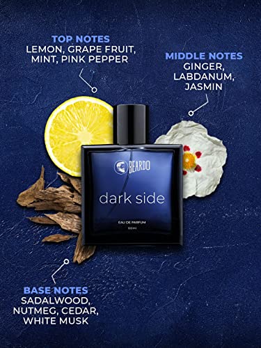 Beardo Dark Side Perfume for Men| Fresh, Woody PREMIUM | Mens Perfume Long Lasting | Date Night fragrance, Body Spray for men 100ml