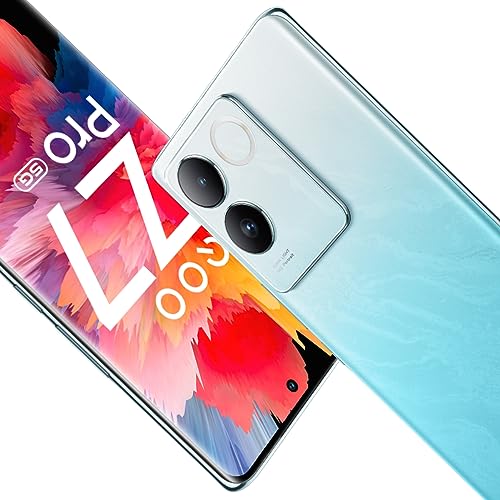 iQOO Z7 Pro 5G (Blue Lagoon, 8GB RAM, 128GB Storage) | 3D Curved AMOLED Display | 4nm MediaTek Dimesity 7200 5G Processor | 64MP Aura Light OIS Camera | Segment's Slimmest & Lightest Smartphone