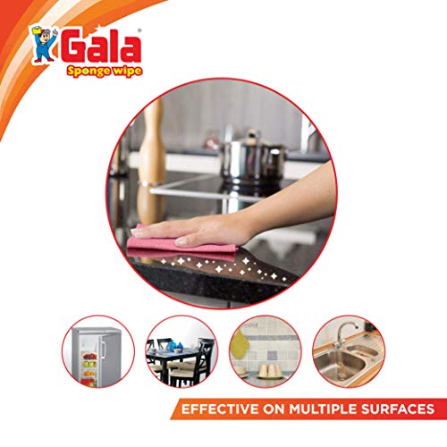 Gala Sponge Wipe for Kitchen 5 Pcs Pack (Multipurpose)