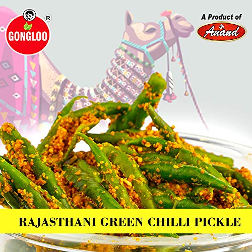 Anand C&G INDIA Homemade Rajasthani Green Chilli Pickle | Ready to Eat Hari Mirch ka Achar | High in Vitamin C & Fibre | Hygienically Packed | Rich in Antioxidants | Improves Digestion | 400 GM