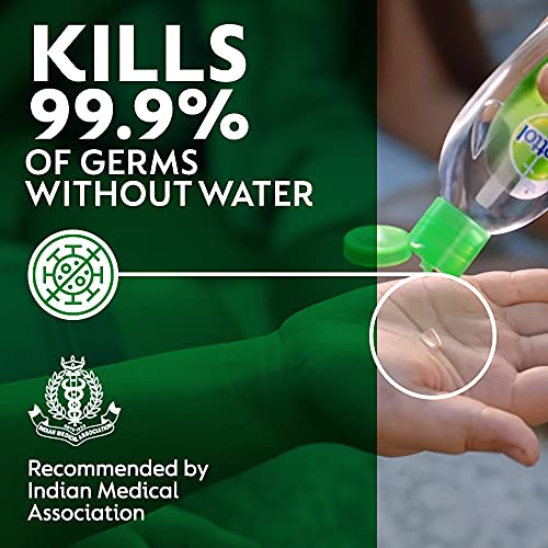 Dettol Hand Sanitizer Liquid Gel Bottle, 500ml | 70% Alcohol, Kills 99.9% Germs