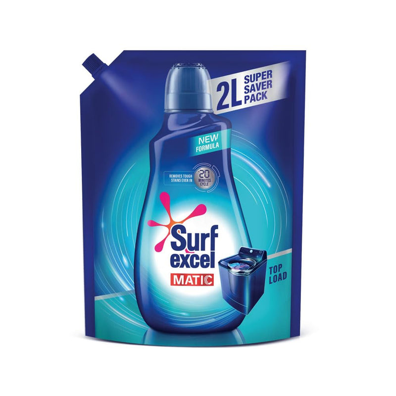 Surf Excel Matic Liquid Detergent Top Load Pouch 2l