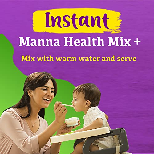 Manna Health Mix Instant 200g, Banana, Dates, Honey with Milk. Travel Friendly (Mix with Water/Milk and Serve)