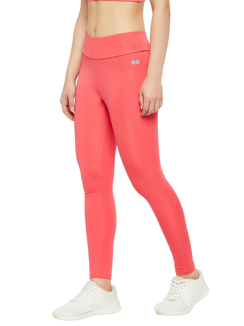 Clovia Women's Fitted Pants (AB0042E22L_Pink