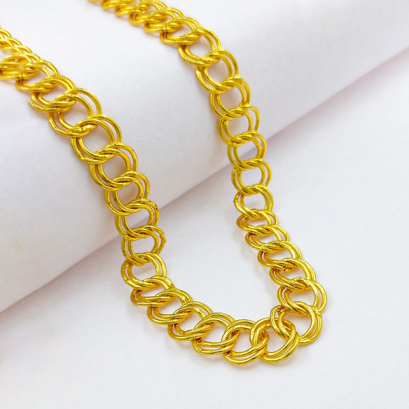 Trendy Men's Gold Plated Chain