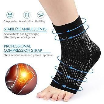 Swelling Arch Heel Socks yoga sport protect socks Pack of 2