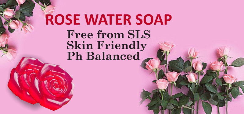 Park Daniel Premium Rose Water Soap Bar - For Natural and Glowing Skin Combo Pack 4 Soap of 100 gms(400 gms)