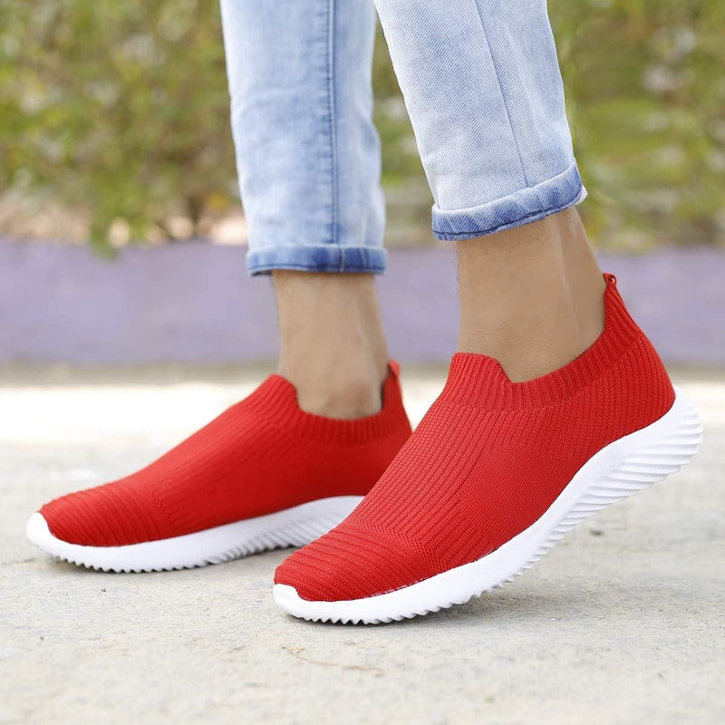 Monex New Latest Red Shoes For Women