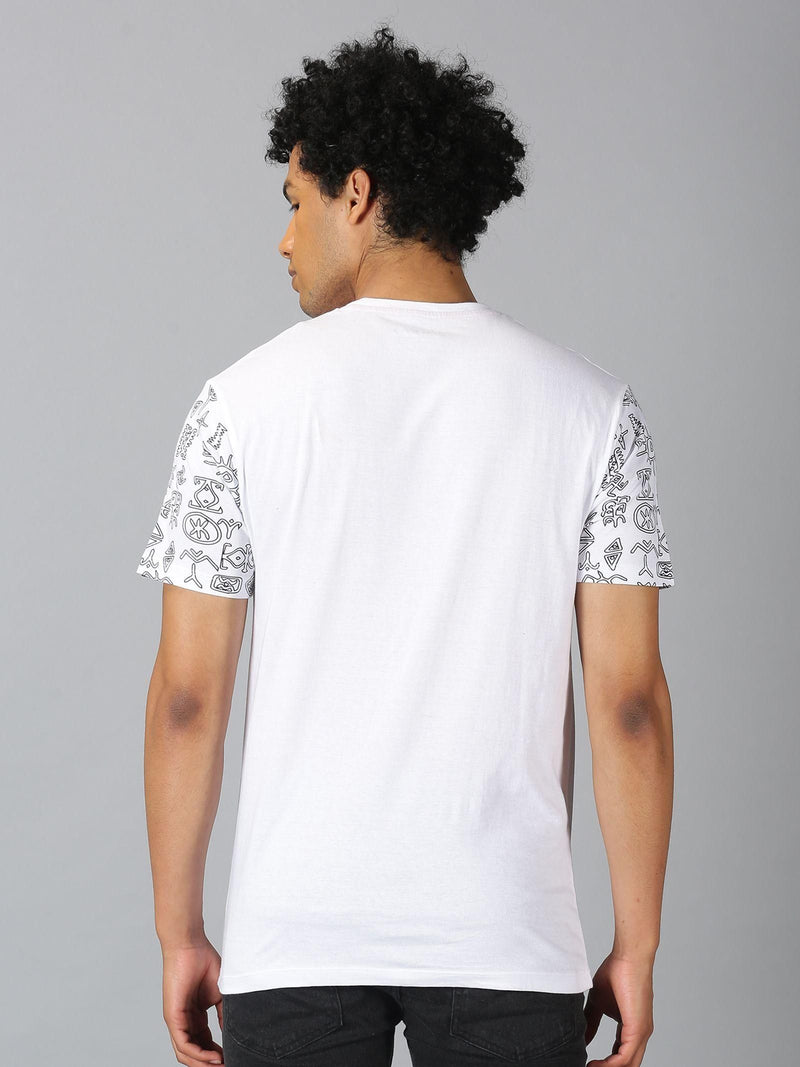 Urgear Cotton Printed  Half Sleeves Mens Round Neck T-shirt