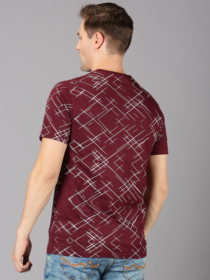 Urgear Cotton Printed Half Sleeves Mens Round neck T-Shirt