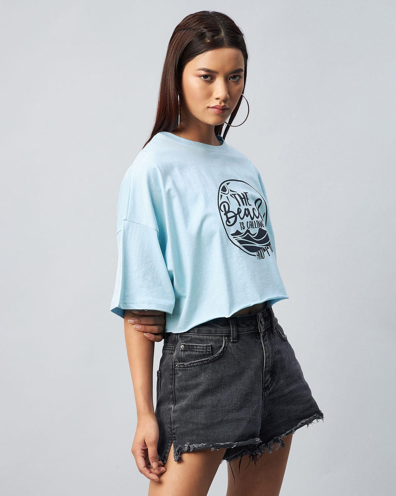 Women's Oversized Crop T-shirt