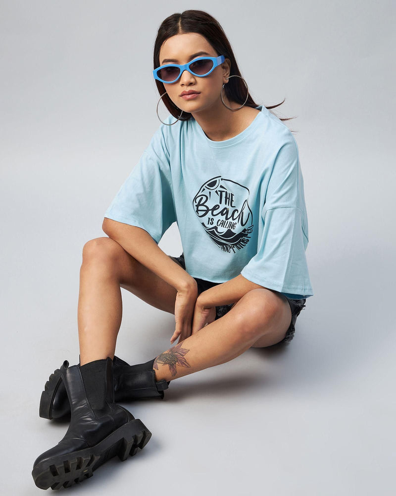 Women's Oversized Crop T-shirt