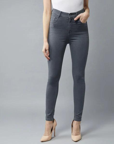 Women's Denim Solid Skinny Fit Jeans